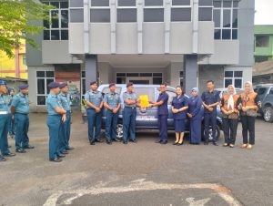 Danlanal Lampung Serahkan Kendaraan Operasional untuk Yayasan Hang Tuah Perwakilan Lampung 1