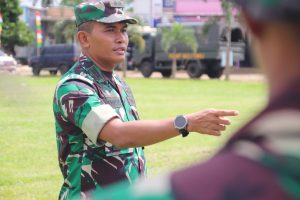 Kodim 0412/LU Gelar Gladi Upacara Pembukaan TMMD ke 123 di Lapangan Sepak Bola Desa Subik