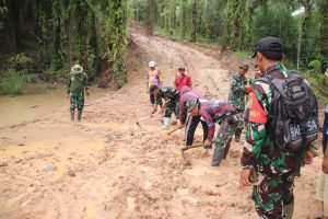 Tak Tinggal Diam, Dansatgas TMMD ke 123 Letkol Inf Hery Eko Prabowo terjun langsung ke Lapangan