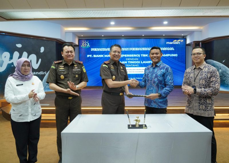 PT Bank Mandiri (Persero) Area Bandar Lampung MoU dengan Kejati Lampung terkait Perdata dan Tata Usaha Negara