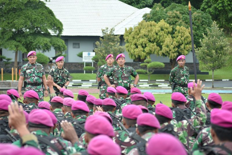 Brigif 4 Marinir/BS: Gelar Apel Gabungan Brigif 4 Mar/BS Wilayah Lampung dalam rangka penyiapan Upacara Validasi Organisasi Korps Marinir