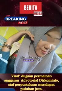 Viral” Staf perpustakaan mendapat puluhan juta Rupiah Dari anggaran Adventorial Diskominfo Mesuji