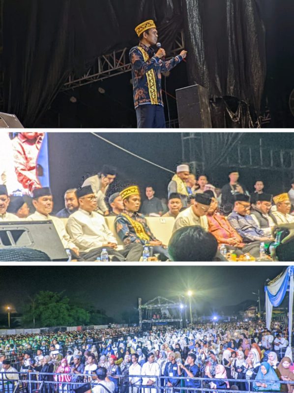 Ustaz Abdul Somad Kembali ke Lampung, Puluhan Ribu Warga Tumpah Ruah Hadiri Pengajian Akbar