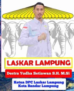 Destra Yudha Tegaskan Laskar Lampung Berdiri untuk Kepentingan Rakyat, Dukung Pemkot Atasi Banjir