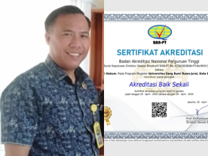 Prodi Magister Hukum Raih Akreditasi Baik Sekali, Ketua Tim Promosi PMB Universitas Saburai Ajak Masyarakat Bergabung