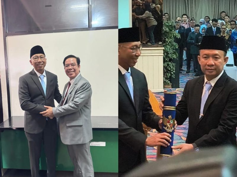 Hadiri Pelantikan Sekda Provinsi Lampung, Rektor Saburai Dorong Kolaborasi Pendidikan dan Pemerintahan
