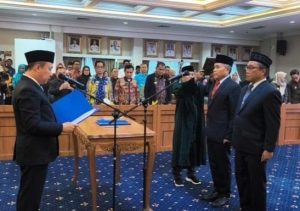 Dilantik Marindo, Ganjar Jationo Kembali Jabat Kadis Kominfotik, Ahmad Syaifullah Jabat Staf Ahli