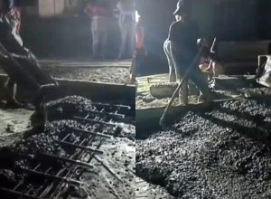 Proyek Jalan Rp8 Miliar Dinas BMBK Lampung Diduga Tak Sesuai Spek, Besi Tulangan Hanya Dipasang Setengah