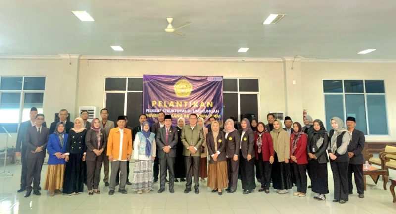 Universitas Saburai Lantik 32 Pejabat Baru, Rektor: Perkuat Tata Kelola Akademik