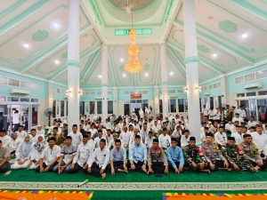 Camat Tanjung Senang Bacakan Sambutan Wali Kota dalam Istigasah dan Doa Bersama di Masjid Al-Fallah
