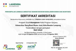 Program Studi Manajemen Universitas Saburai Raih Akreditasi “Baik Sekali” dari LAMEMBA