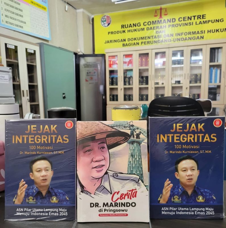 Dua Buku Karya Dr. Marindo Kurniawan Hadir di Perpustakaan JDIH: Cermin Integritas dan Keteladanan ASN Lampung
